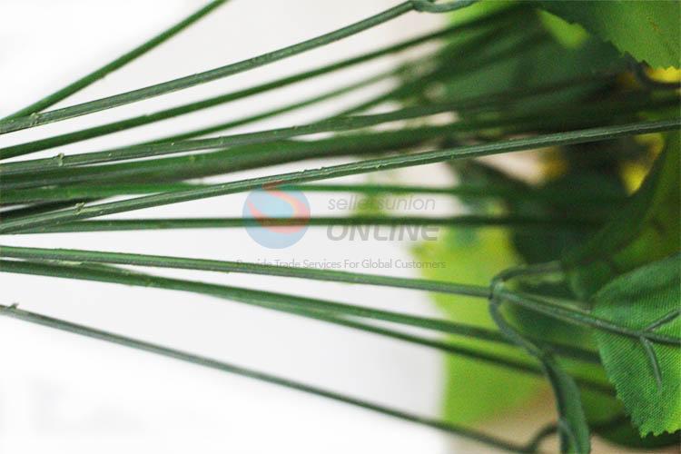 Wholesale A Bunch of Yellow Color Artificial Flower for Wedding Party