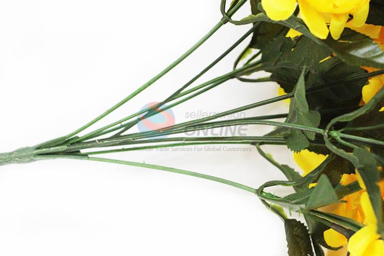 Artificial Little A Bunch of Yellow Color Flower for Home Decoration