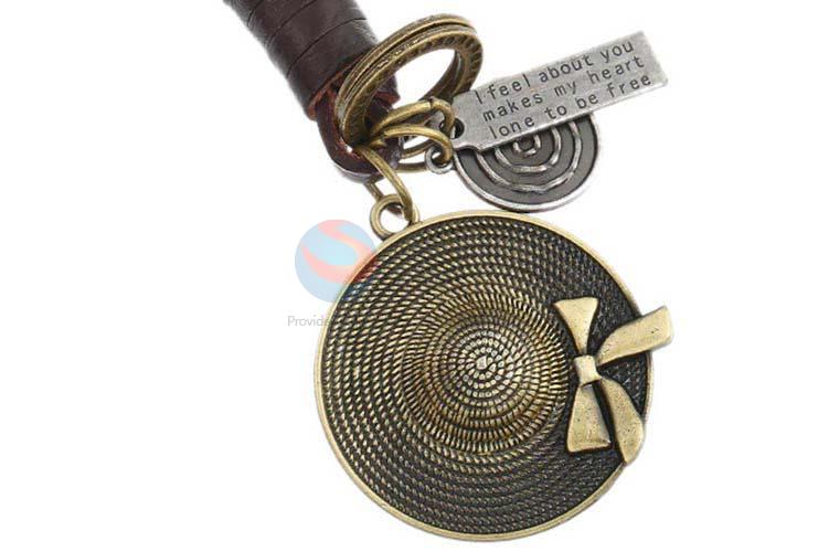 Direct factory cowhide key chain key ring