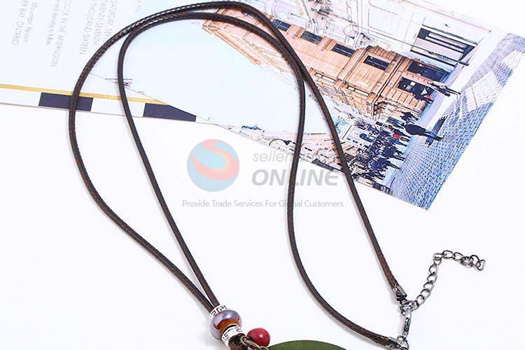 Factory wholesale vintage alloy pendant wooden necklaces