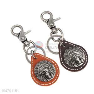 Good quality cowhide key chain Indian key ring