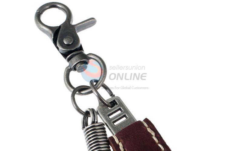 Most popular wholesale cowhide key chain key ring