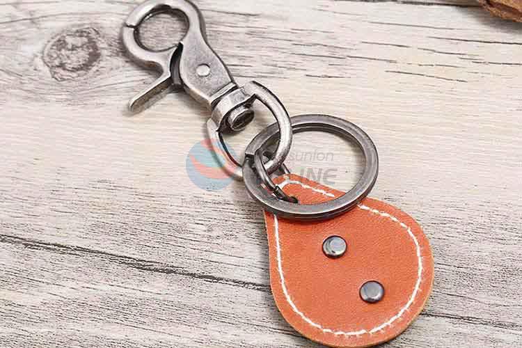 Good quality cowhide key chain key ring