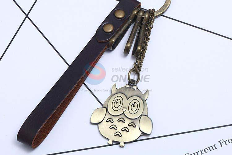 Factory sales cowhide key chain key ring