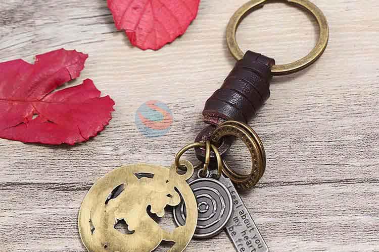 New arrival cowhide key chain key ring