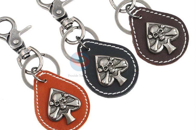 Top sale cowhide key chain key ring