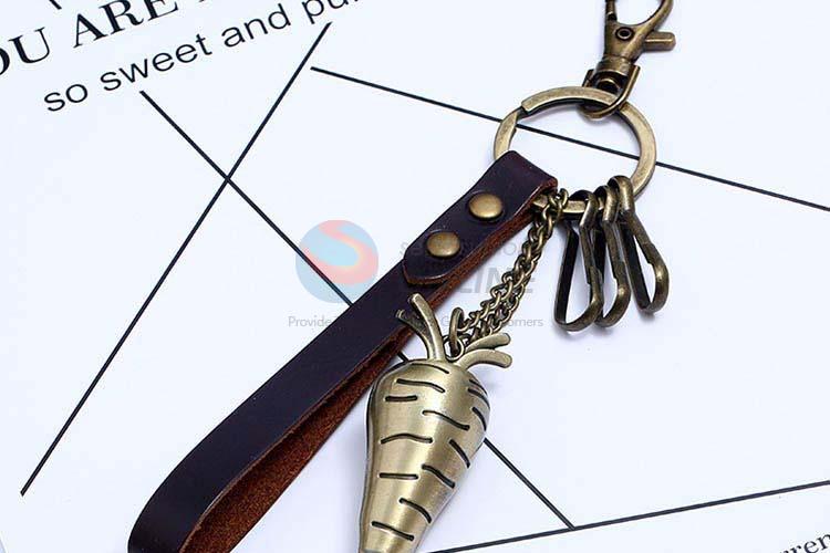 Competitive price cowhide key chain key ring