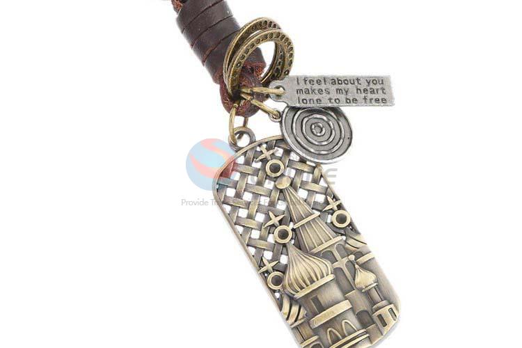 Best selling cowhide key chain key ring