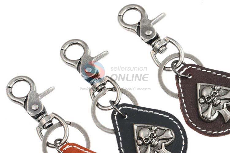 Top sale cowhide key chain key ring