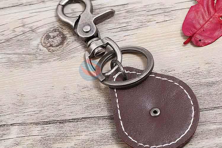 Factory wholesale cowhide key chain key ring