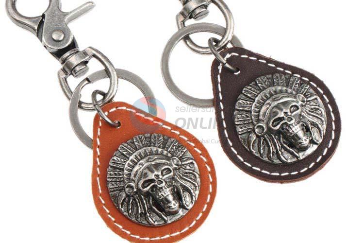 Good quality cowhide key chain key ring