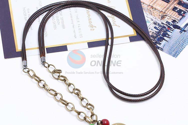 Top manufacturer vintage alloy pendant wooden necklaces