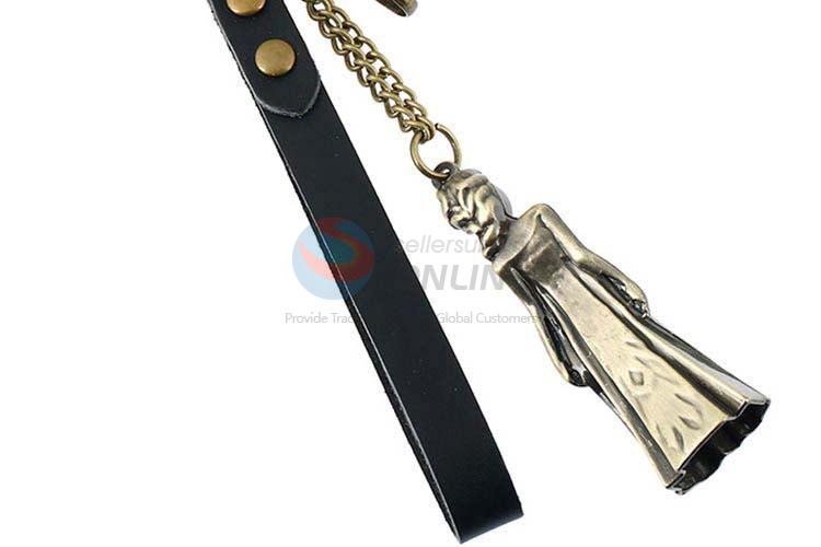 Wholesale new style cowhide key chain key ring