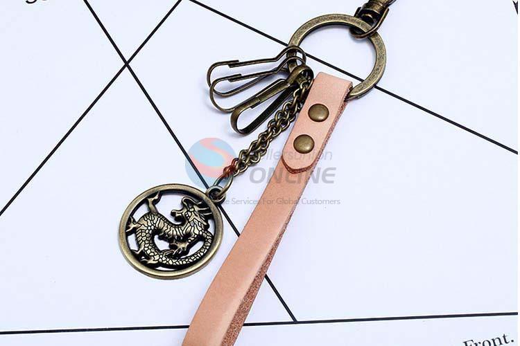 Super quality cowhide key chain key ring