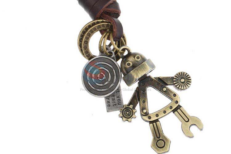 Cheap wholesale cowhide key chain key ring