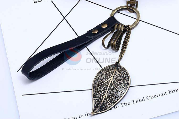 Factory directly sell cowhide key chain key ring