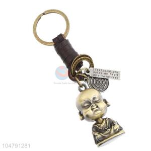 Customized wholesale cheap cowhide key chain acolyte key ring