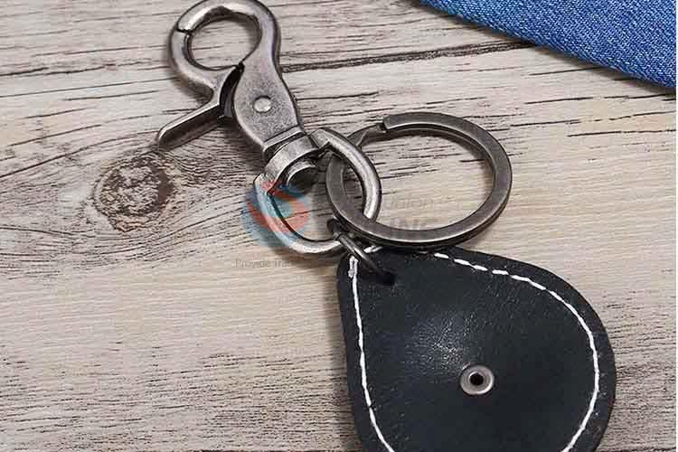 Factory supply premium quality cowhide key chain key ring