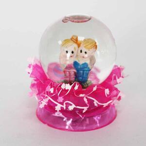 Christmas crafts resin snowman glass snow globe water ball