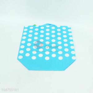 White Dotted Nonwovens Shopping Bag