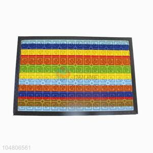 High quality rectangular colorful velvet door mat