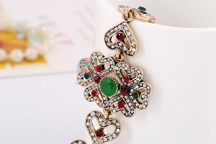 Bottom price rhinestone alloy bracelet