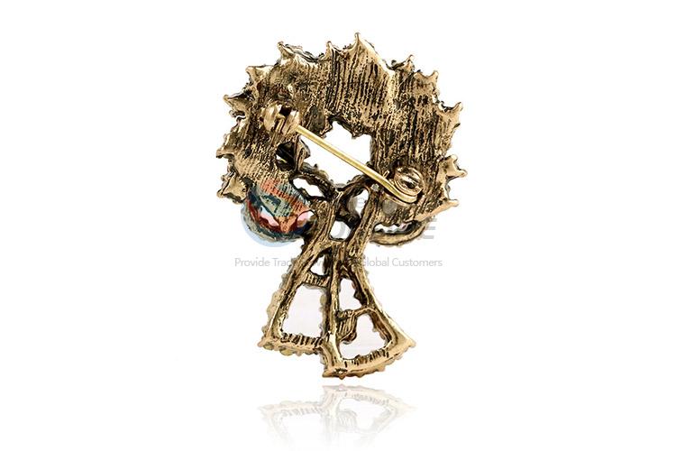 Promotional custom bowknot shape alloy brooch