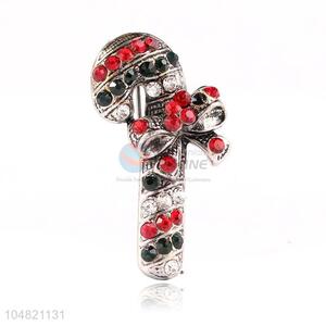 New arrival Christams truncheon shape alloy brooch