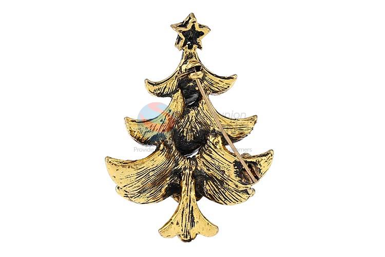 China OEM Christams tree shape alloy brooch