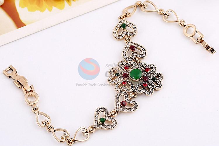 Bottom price rhinestone alloy bracelet