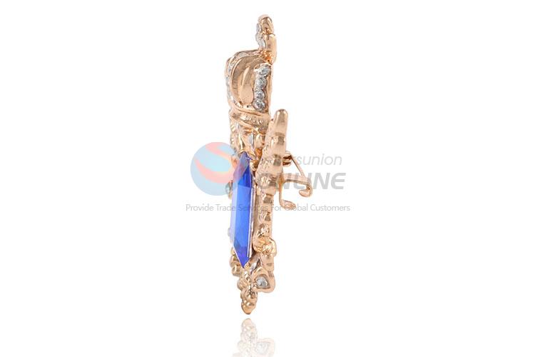 Nice fashion cheap diamond-studded alloy brooch