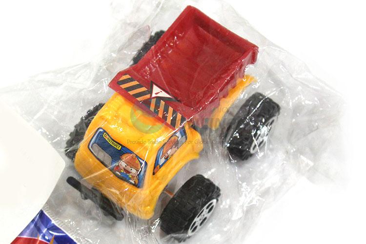 Best selling plastic pull-back engineering vehicle for kids