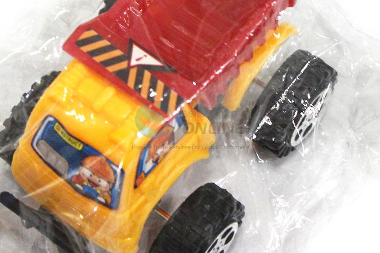 Best selling plastic pull-back engineering vehicle for kids