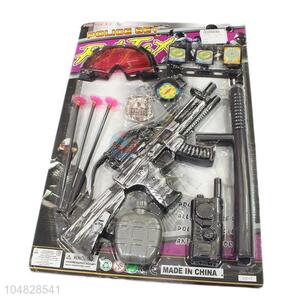 Top Selling Plastic Toys Play Set Police Soft Bullet Gun Toys Set