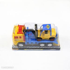 Low price kids inertia truck&crane toy