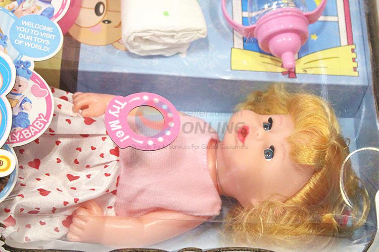 Most popular wholesale funny sweet doll set with sound