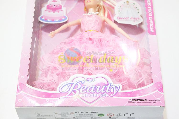 Cheap Price Kids Play 11 Cun Wedding Dress Dolls Toys Set