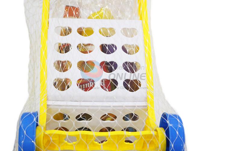 Bottom price kids shopping trolley kitchen set toys