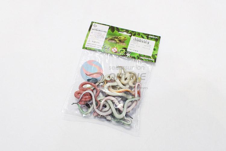 New arrival plastic snake model toy 12pcs