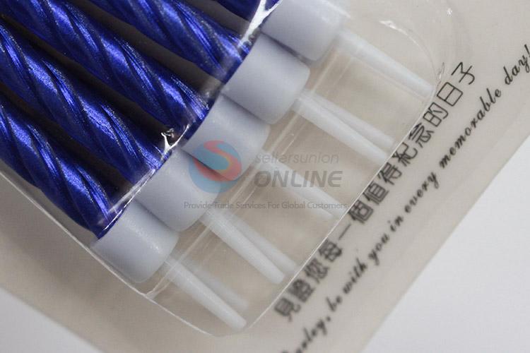 Good quality blue birthday candles