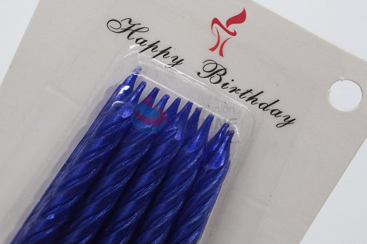 Good quality blue birthday candles