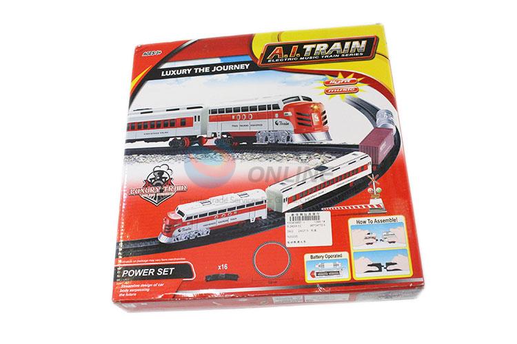 Customized wholesale kids electric train track toy