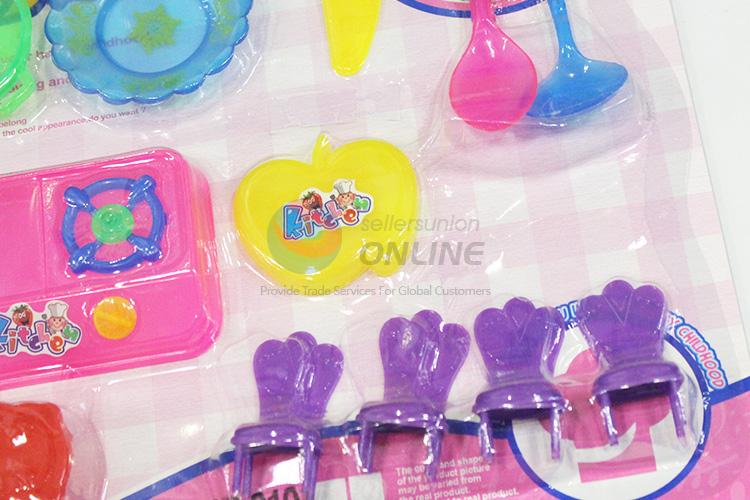 Factory promotional plastic kitchenware set toy