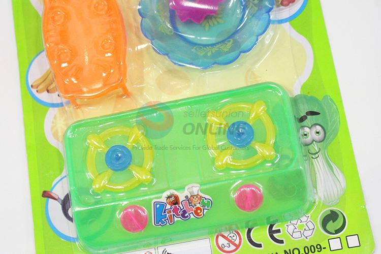 High grade custom plastic kitchenware set toy