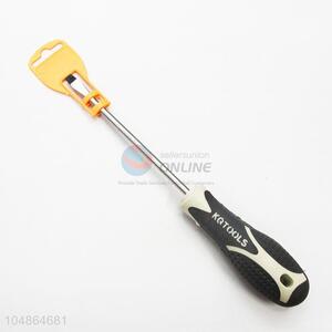 High Quality Plastic Handle Slottted Screwdriver with Protective Cover