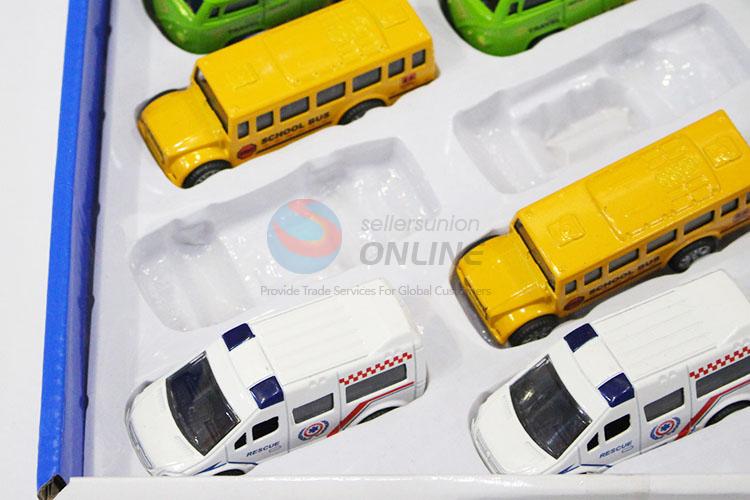 Best Selling 12pcs Mini Simulation Alloy Pull-back Car Children Toy Car