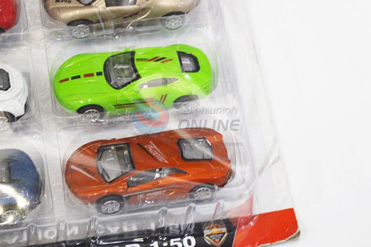 Recent Design 6pcs Simulation Alloy Pull-back Car Children Toy Car