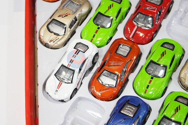 High Sales 24pcs Simulation Alloy Pull-back Car Children Toy Car