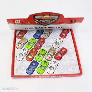 High Sales 24pcs Simulation Alloy Pull-back Car Children Toy Car