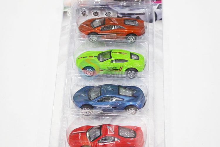 High Quality 5pcs Simulation Alloy Pull-back Car Children Toy Car